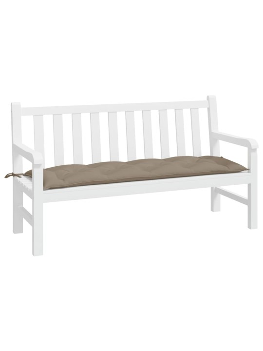 Dārza sola matracis, 150x50x7 cm, audums, pelēkbrūns