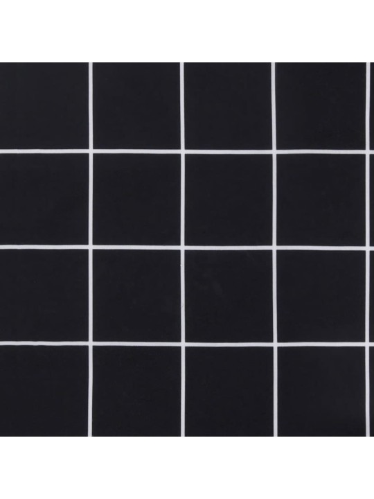 Dārza sola matracis, 180x50x7cm, audums, melnu četrstūru raksts