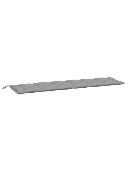 Dārza sola matracis, 200x50x7 cm, audums, pelēks