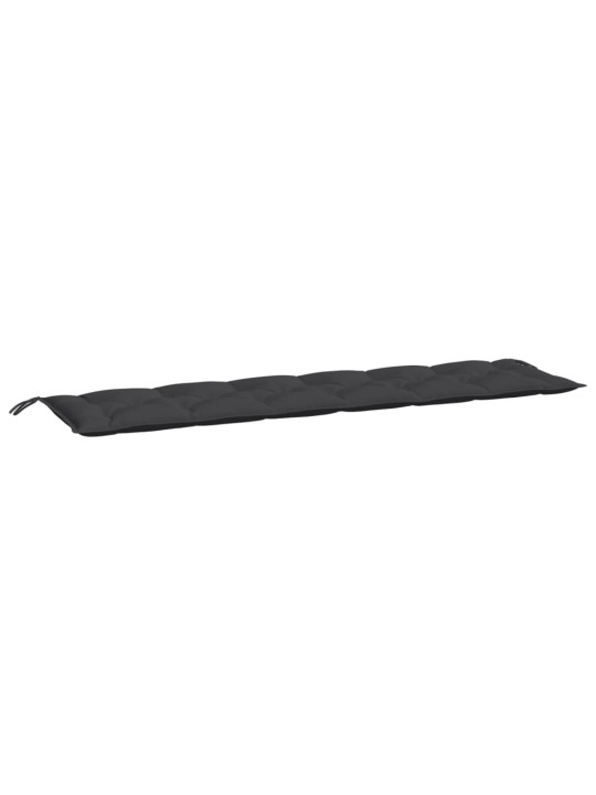 Dārza sola matracis, 200x50x7 cm, audums, melns