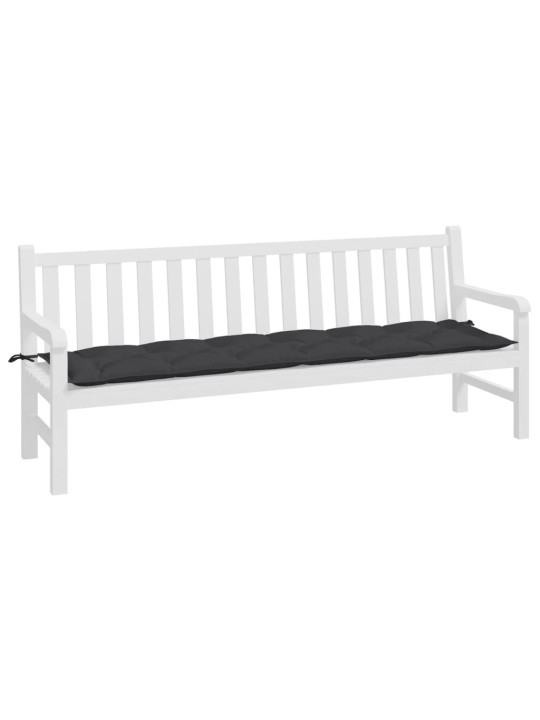 Dārza sola matracis, 200x50x7 cm, audums, melns
