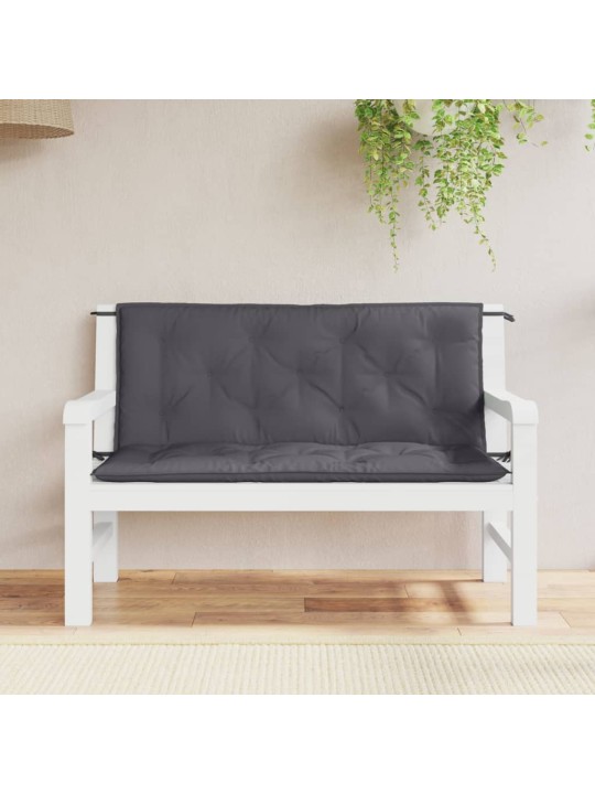 Dārza sola matrači, 2 gab., 120x50x7cm, oksforda audums, pelēki