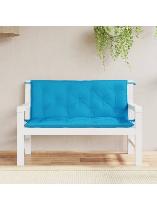 Dārza sola matrači, 2 gab., 120x50x7cm, oksforda audums, zili