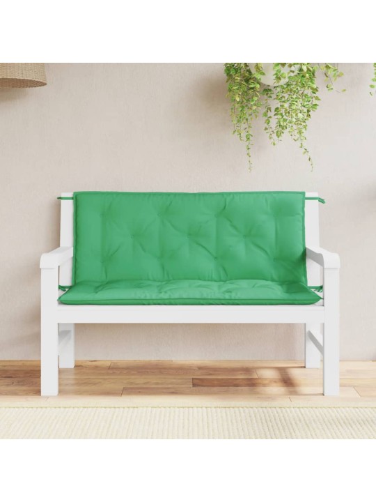 Dārza sola matrači, 2 gab., 120x50x7cm, oksforda audums, zaļi