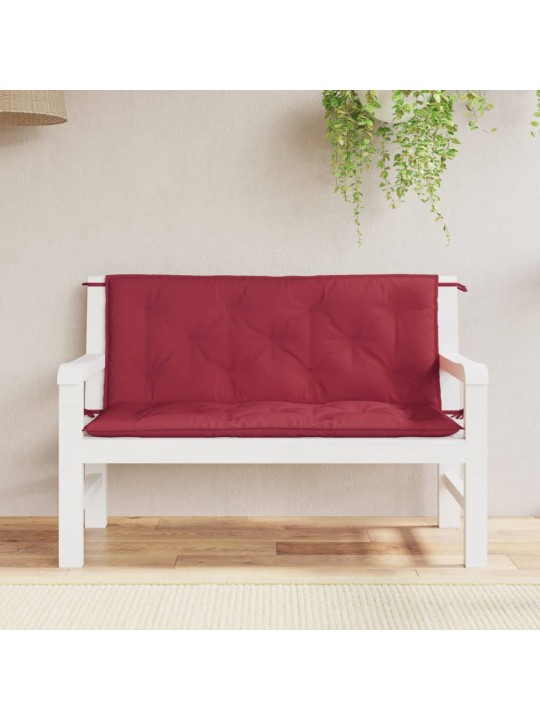 Dārza sola matrači, 2 gb., 120x50x7cm, oksforda audums, sarkani