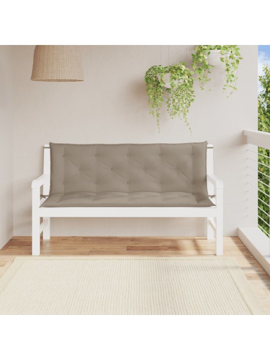 Dārza sola matrači, 2 gab., 150x50x7cm, oksforda audums, pelēki