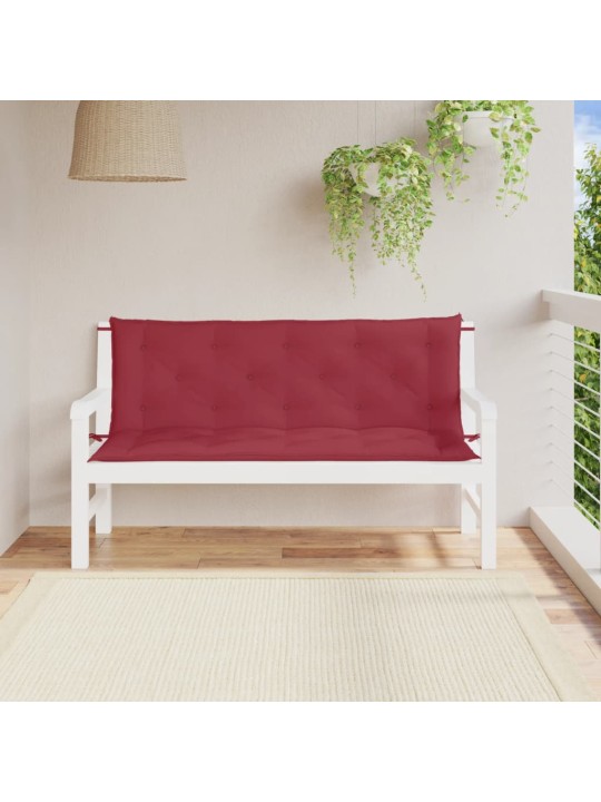 Dārza sola matrači, 2 gb., 150x50x7cm, oksforda audums, sarkani