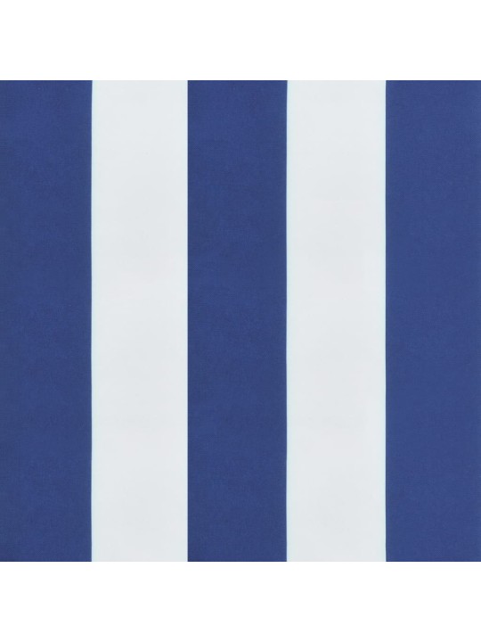Sola matrači, 2 gab., 200x50x7cm, audums, zilas, baltas svītras