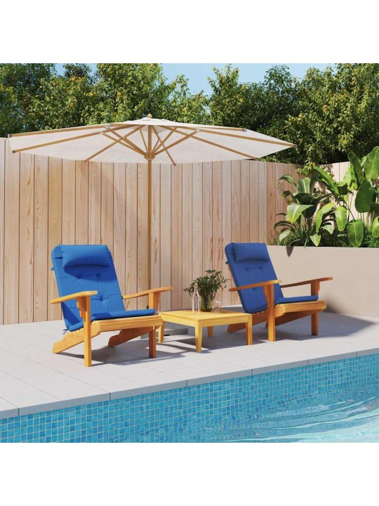 Krēsla spilvens 2 pcs zila 58 x 77 x 4.5 cm oksfordas audums
