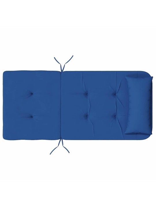 Krēsla spilvens 2 pcs zila 58 x 77 x 4.5 cm oksfordas audums