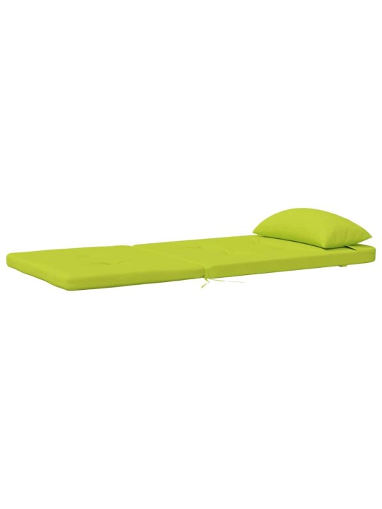 Krēsla spilvens ar spilvenu 2 pcs spilgti zaļa 58 x 77 x 4.5 cm