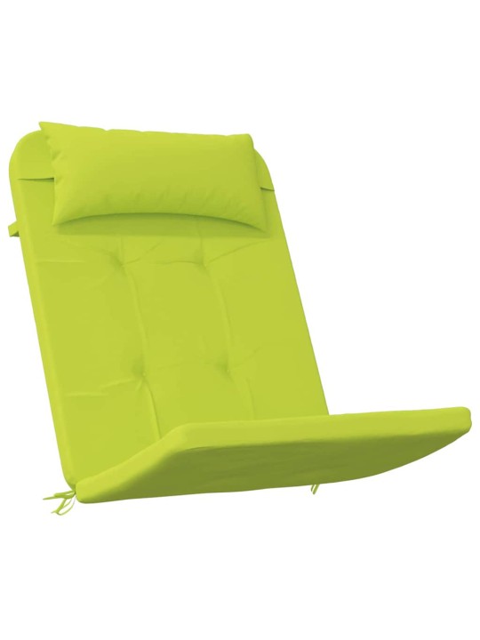 Krēsla spilvens ar spilvenu 2 pcs spilgti zaļa 58 x 77 x 4.5 cm