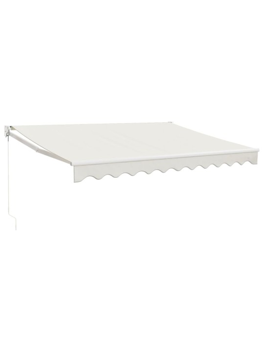 Izvelkama markīze, krēmkrāsas, 3x2,5 m, audums, alumīnijs