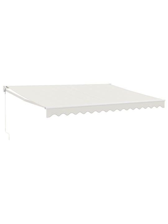 Izvelkama markīze, krēmkrāsas, 4x3 m, audums, alumīnijs