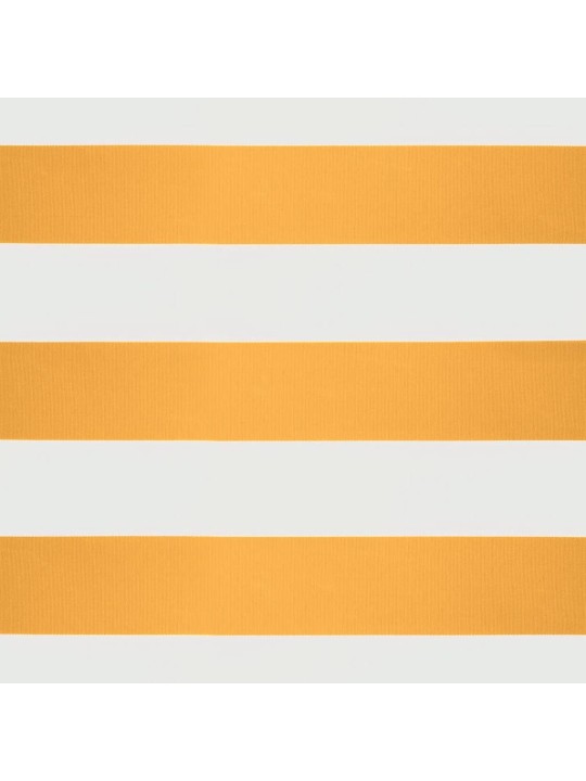 Izvelkama markīze, dzeltena, balta, 4x3 m, audums, alumīnijs