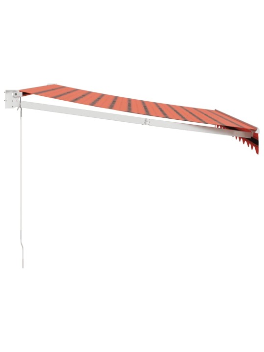 Izvelkama markīze, oranža, brūna, 3,5x2,5 m, audums, alumīnijs