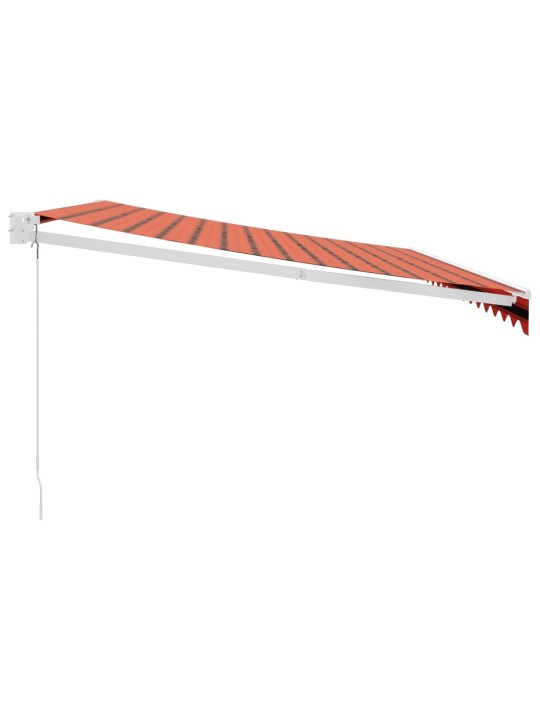 Izvelkama markīze, oranža, brūna, 4,5x3 m, audums, alumīnijs