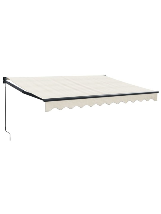 Izvelkama markīze, krēmkrāsas, 3x2,5 m, audums, alumīnijs