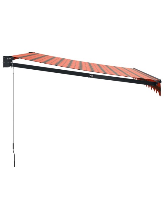 Izvelkama markīze, oranža, brūna, 3x2,5 m, audums, alumīnijs