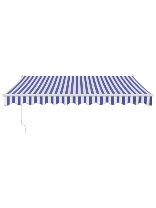Izvelkama markīze, automātiska, zila, balta, 3x2,5 m