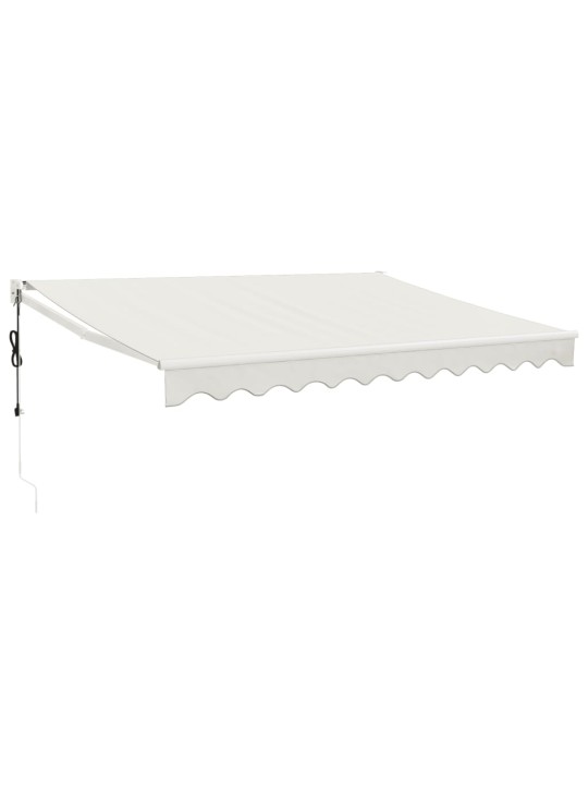 Izvelkama markīze, automātiska, krēmkrāsas, 3,5x2,5 m