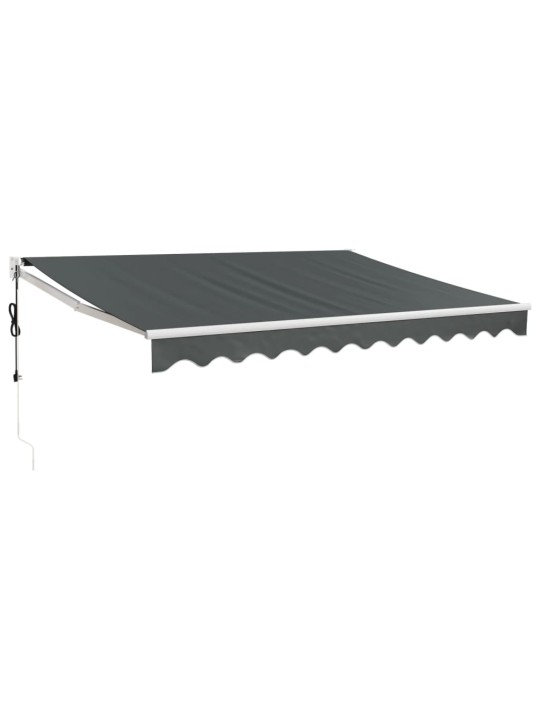 Izvelkama markīze, automātiska, antracītpelēka, 3,5x2,5 m