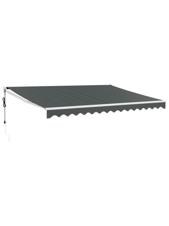 Izvelkama markīze, automātiska, antracītpelēka, 4x3 m