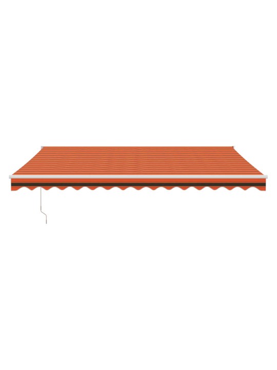 Izvelkama markīze, automātiska, oranža, brūna, 4x3 m