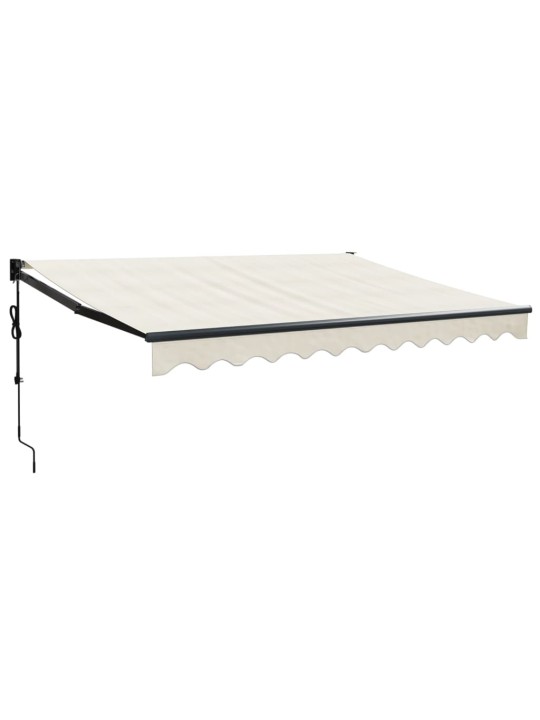 Izvelkama markīze, automātiska, krēmkrāsas, 3x2,5 m