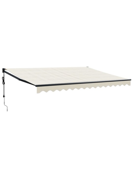 Izvelkama markīze, automātiska, krēmkrāsas, 4,5x3 m
