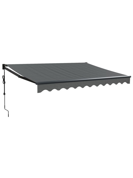 Izvelkama markīze, automātiska, antracītpelēka, 3x2,5 m