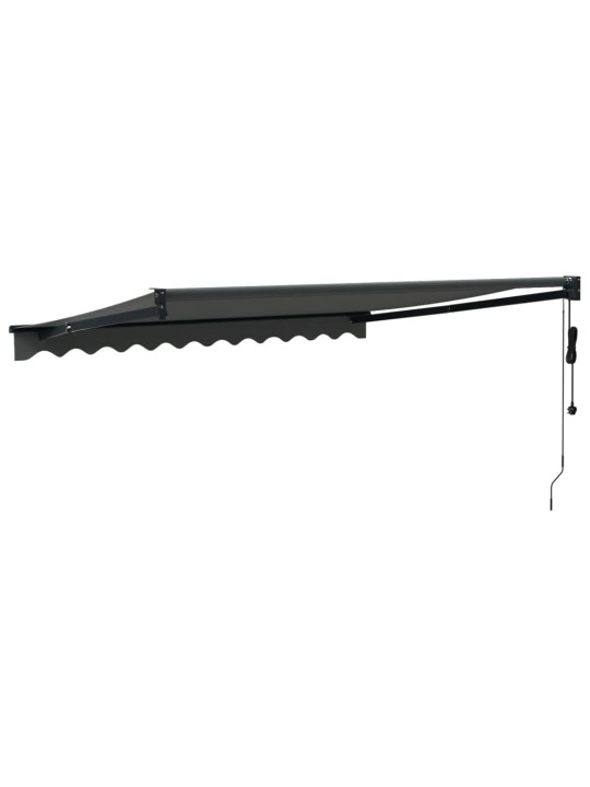 Izvelkama markīze, automātiska, antracītpelēka, 3x2,5 m
