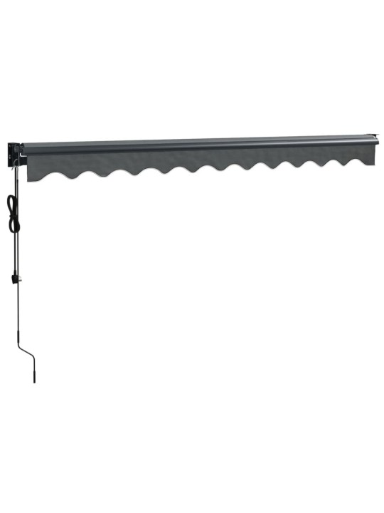 Izvelkama markīze, automātiska, antracītpelēka, 3x2,5 m