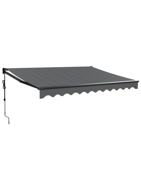 Izvelkama markīze, automātiska, antracītpelēka, 3,5x2,5 m