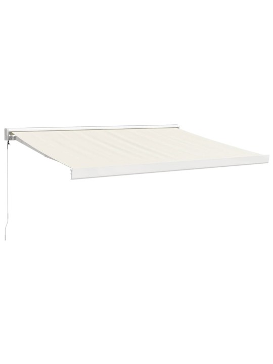 Izvelkama markīze, krēmkrāsas, 3,5x2,5 m, audums, alumīnijs