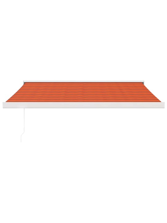 Izvelkama markīze, oranža, brūna, 3x2,5 m, audums, alumīnijs