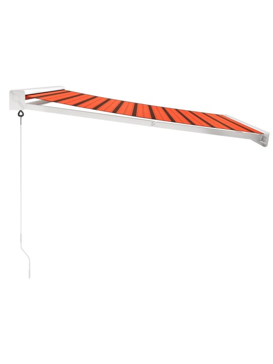 Izvelkama markīze, oranža, brūna, 3x2,5 m, audums, alumīnijs