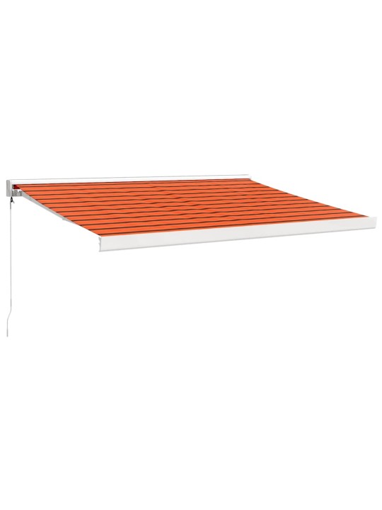 Izvelkama markīze, oranža, brūna, 3,5x2,5 m, audums, alumīnijs