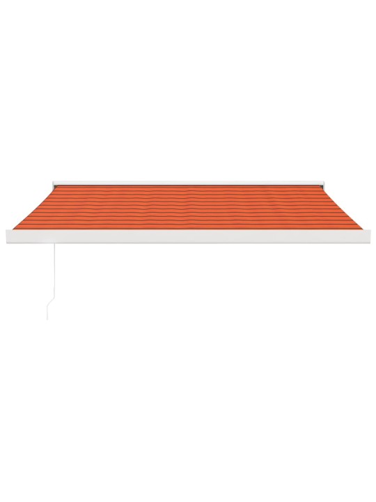 Izvelkama markīze, oranža, brūna, 3,5x2,5 m, audums, alumīnijs