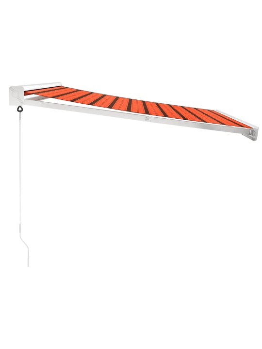 Izvelkama markīze, oranža, brūna, 3,5x2,5 m, audums, alumīnijs