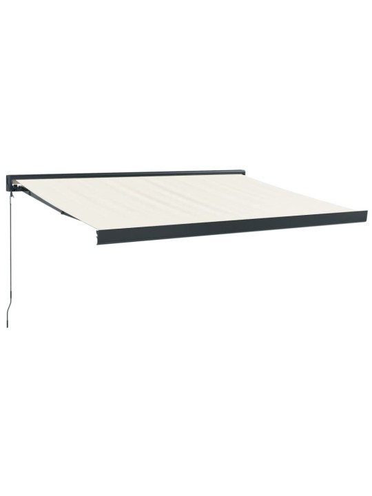 Izvelkama markīze, krēmkrāsas, 3x2,5 m, audums, alumīnijs