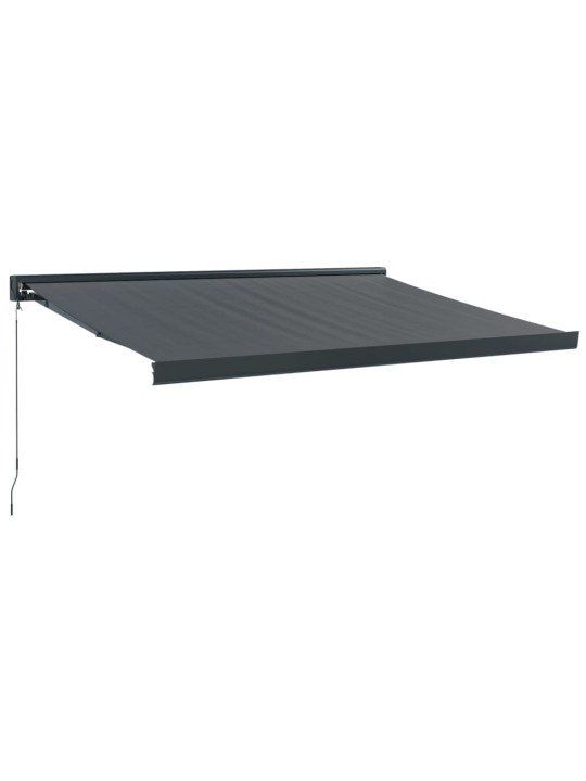 Izvelkama markīze, pelēka, 3x2,5 m, audums, alumīnijs