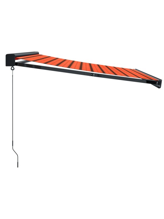 Izvelkama markīze, oranža, brūna, 3,5x2,5 m, audums, alumīnijs