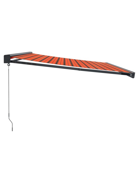 Izvelkama markīze, oranža, brūna, 4,5x3 m, audums, alumīnijs
