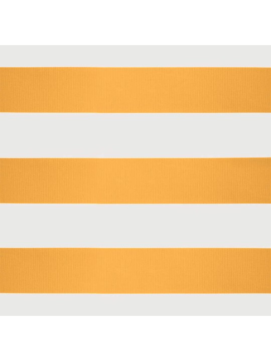 Izvelkama markīze, dzeltena, balta, 3x2,5 m, audums, alumīnijs