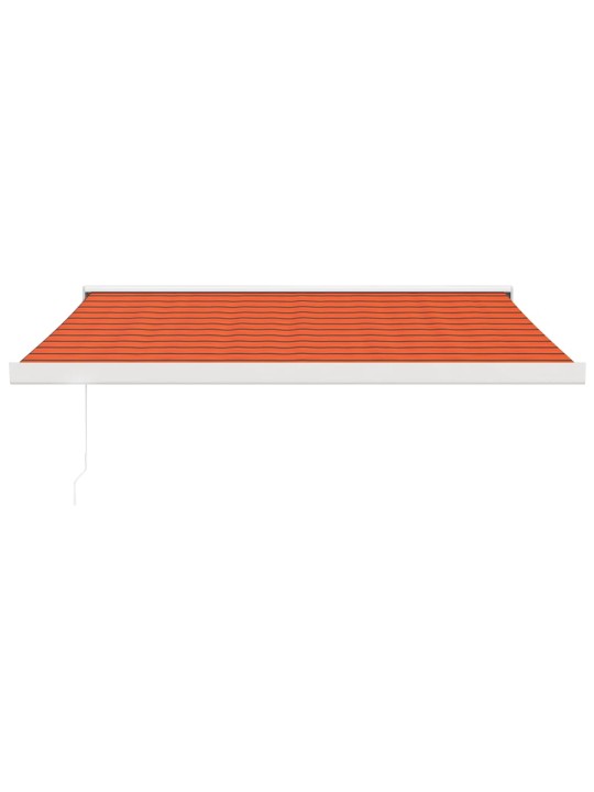 Izvelkama markīze, oranža, brūna, 3x2,5 m, audums, alumīnijs
