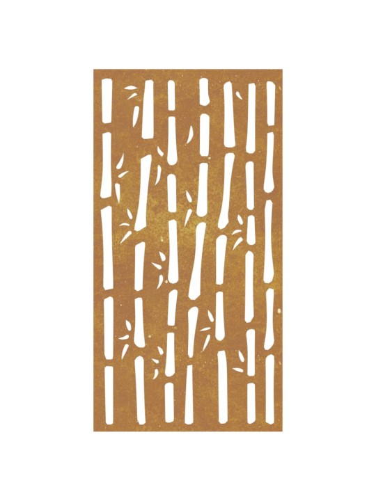 Dārza sienas rotājums, 105x55 cm, tērauds, rūsas efekts