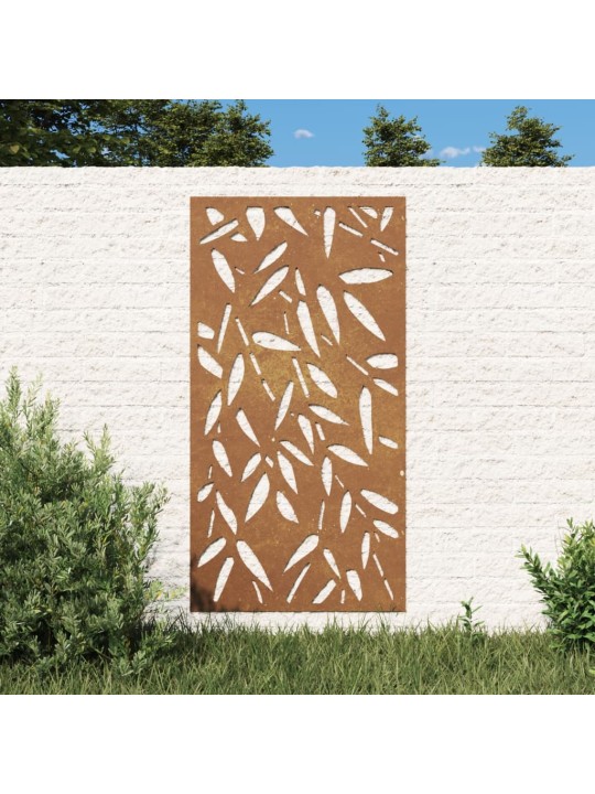 Dārza sienas rotājums, 105x55 cm, tērauds, rūsas efekts