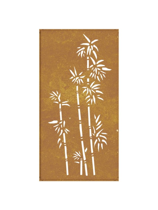 Dārza sienas rotājums, 105x55 cm, tērauds, rūsas efekts