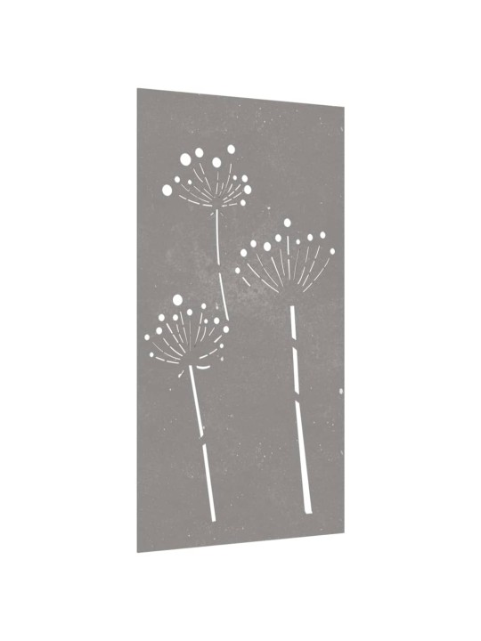 Dārza sienas rotājums, 105x55 cm, tērauds, rūsas efekts